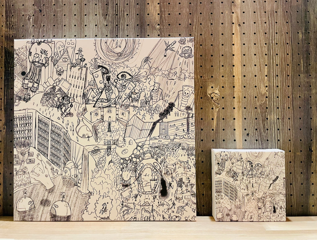 キャンバスアート【Wine bottle in the underground】400サイズ